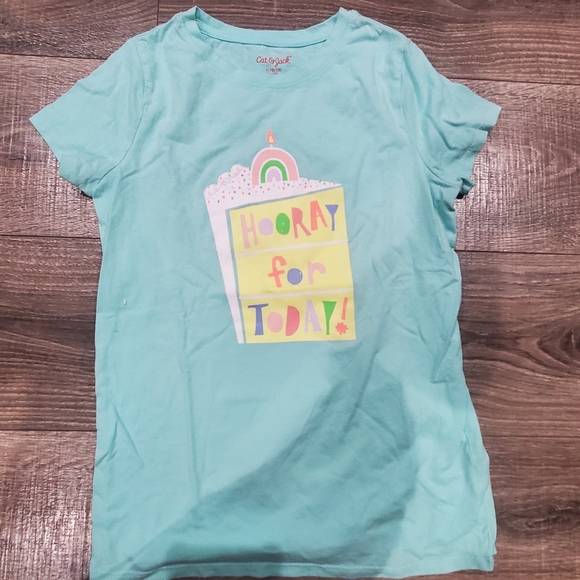 Girls Cat & Jack Birthday Shirts Size 10-12 Kids T-Shirt with Birthday Designs - Picture 5 of 7